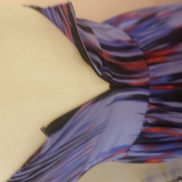 PARKER silk watercolor lines maxi dress - Picture 4 of 8